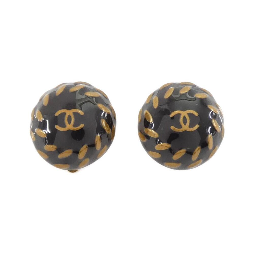 CHANEL Authentic Black Earrings
